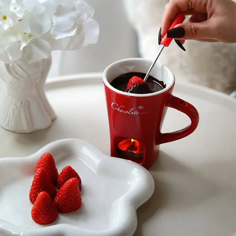 Ceramic Chocolate Fondue Mug
