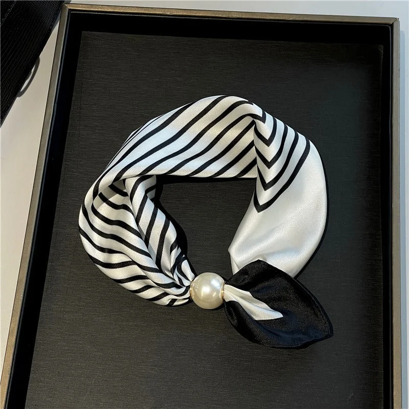 Elegant No-Tie Satin Scarf