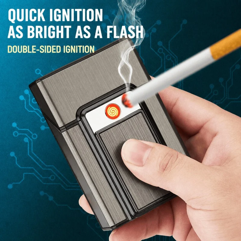 2-in-1 Cigarette Case Lighter