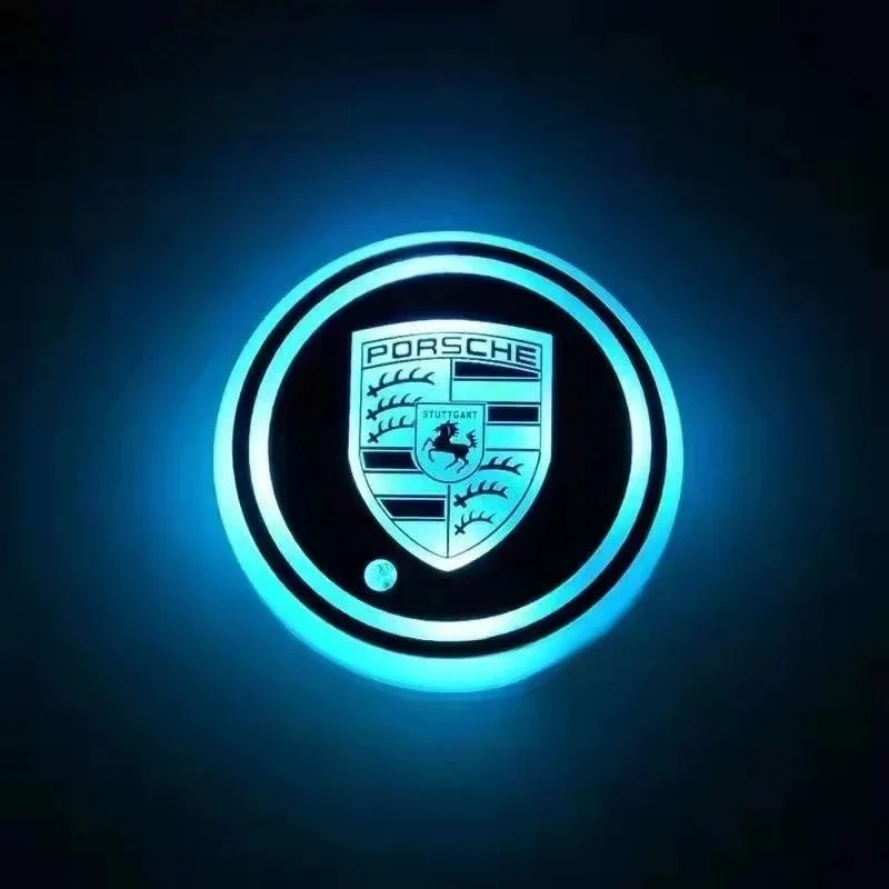 2PCS LED Car Coasters