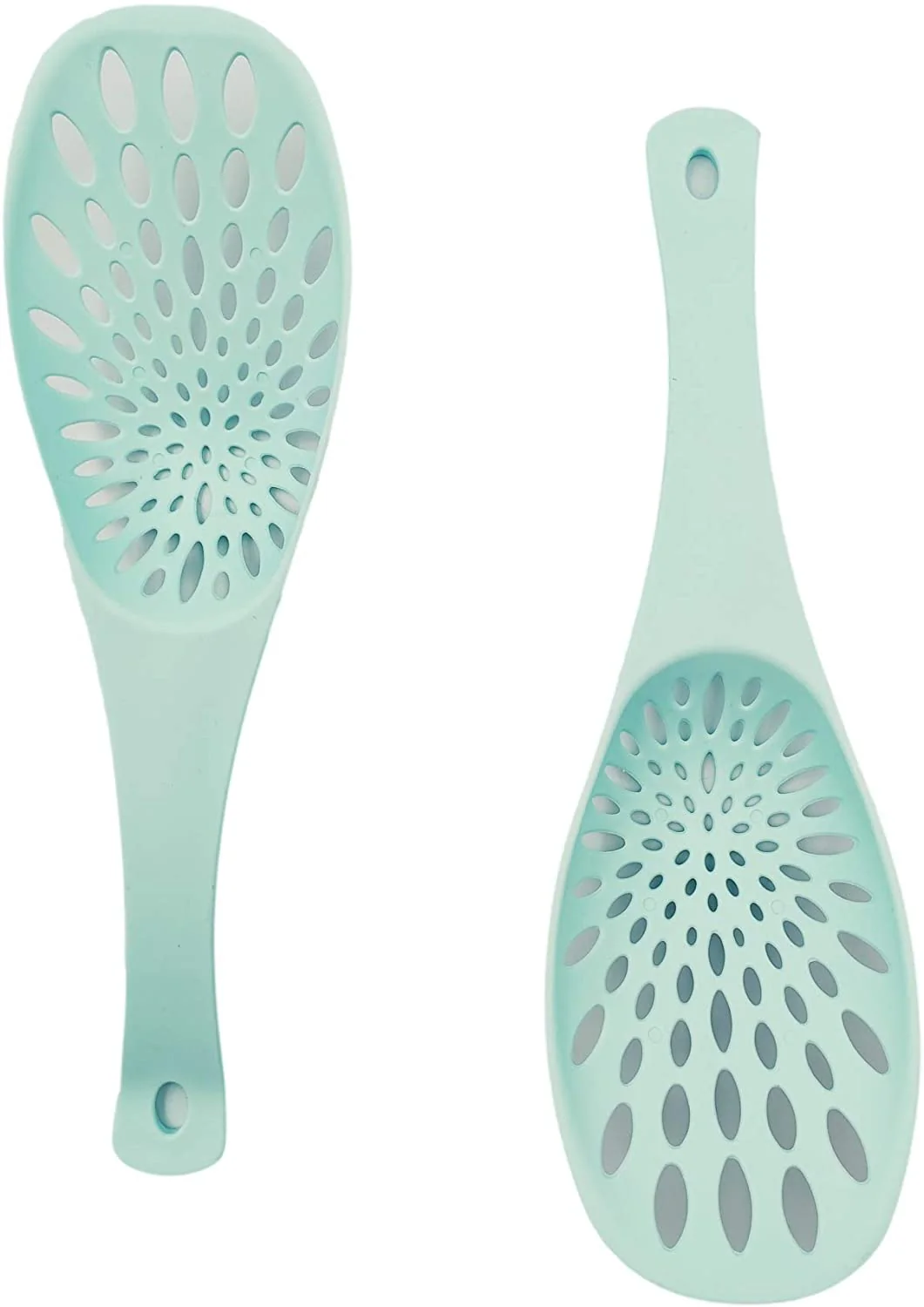 Set of 2 Slotted Spoon Non Stick Cooking Serving Kitchen Heat Resistant