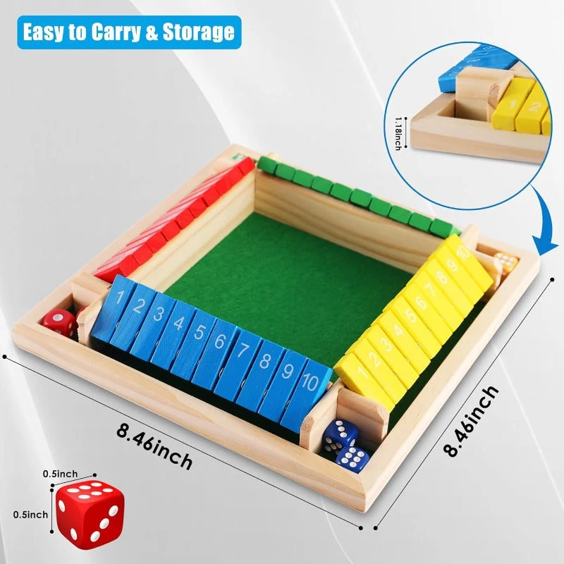 Shut the Box Game Set