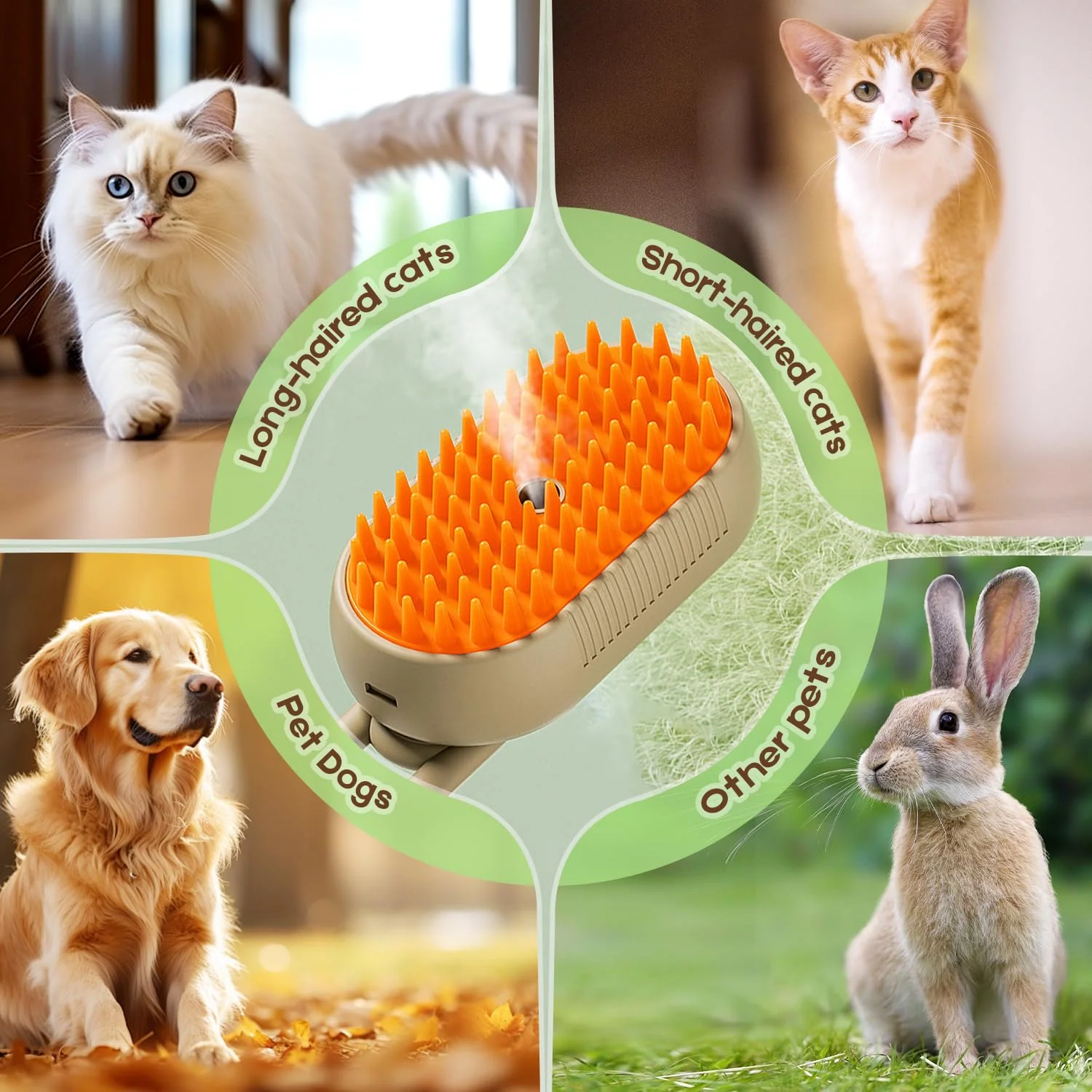 PuffEase Spritz: Quick & Easy Pet Hair Remover Comb