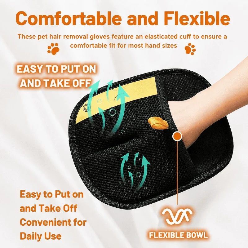 Double-Sided Pet Hair Mitten