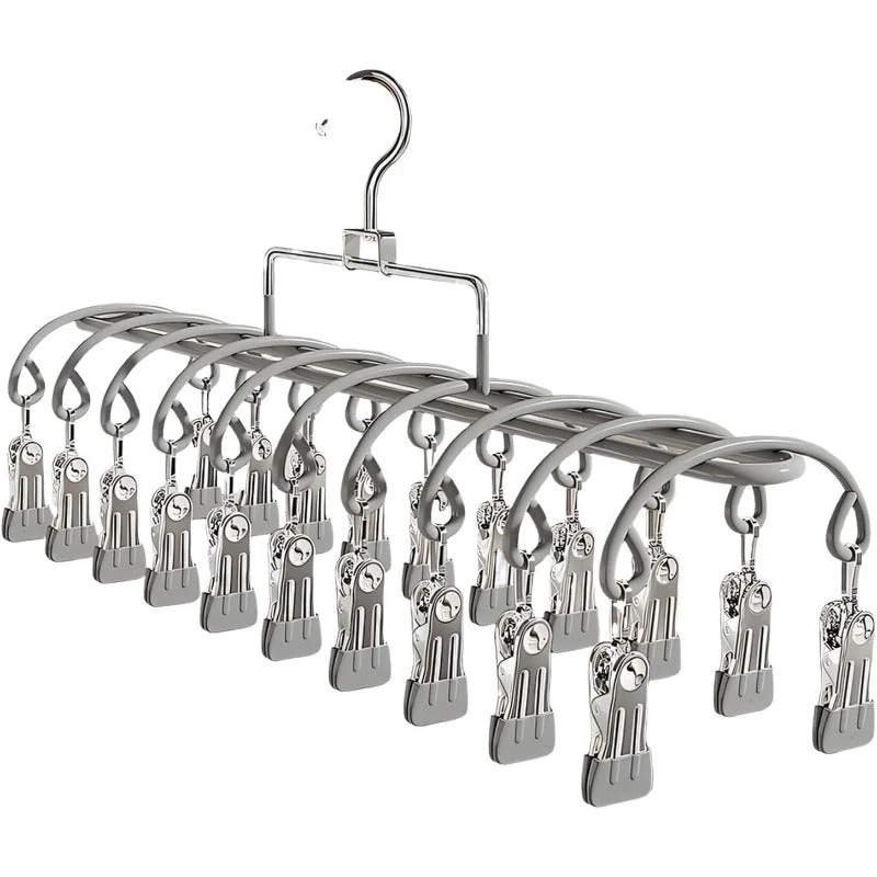 Compact 20-Clip Drying Rack
