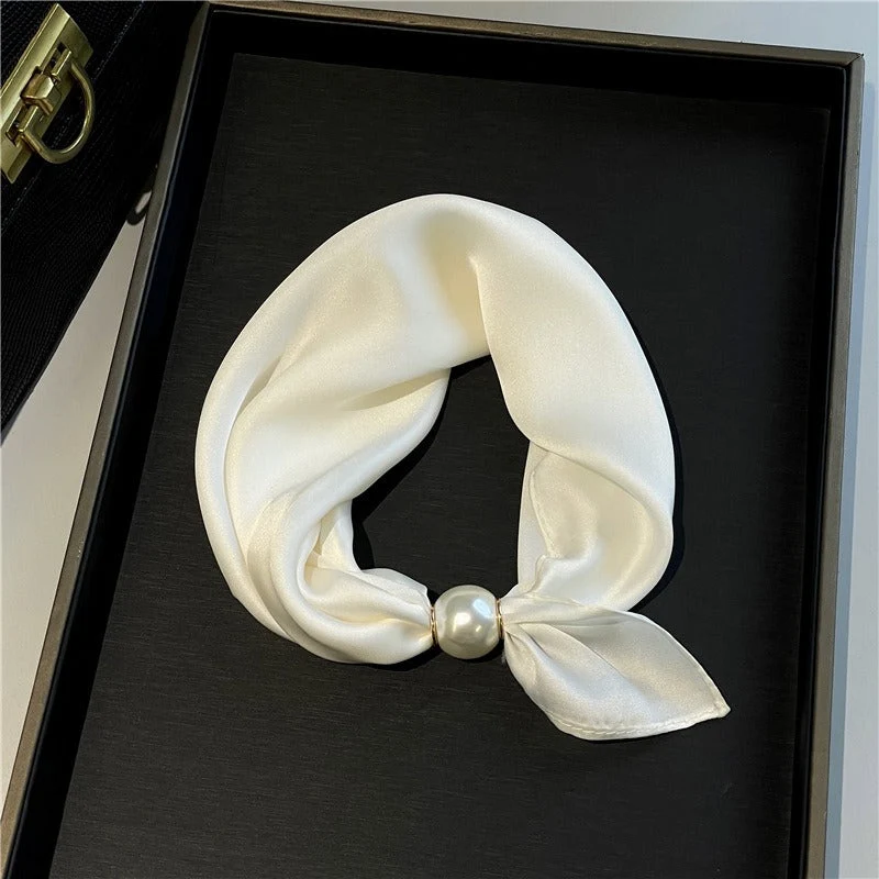 Elegant No-Tie Satin Scarf