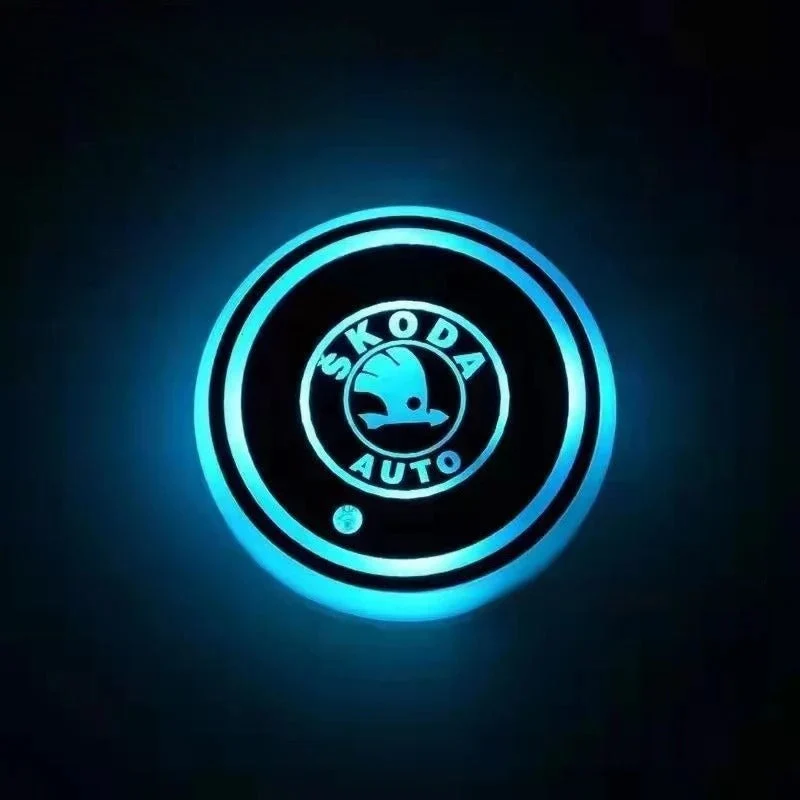 2PCS LED Car Coasters