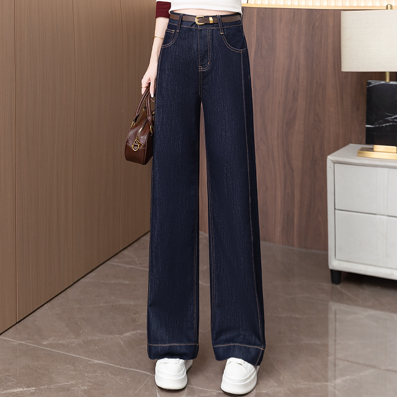Women’s High Waist Straight Denim Casual Jeans