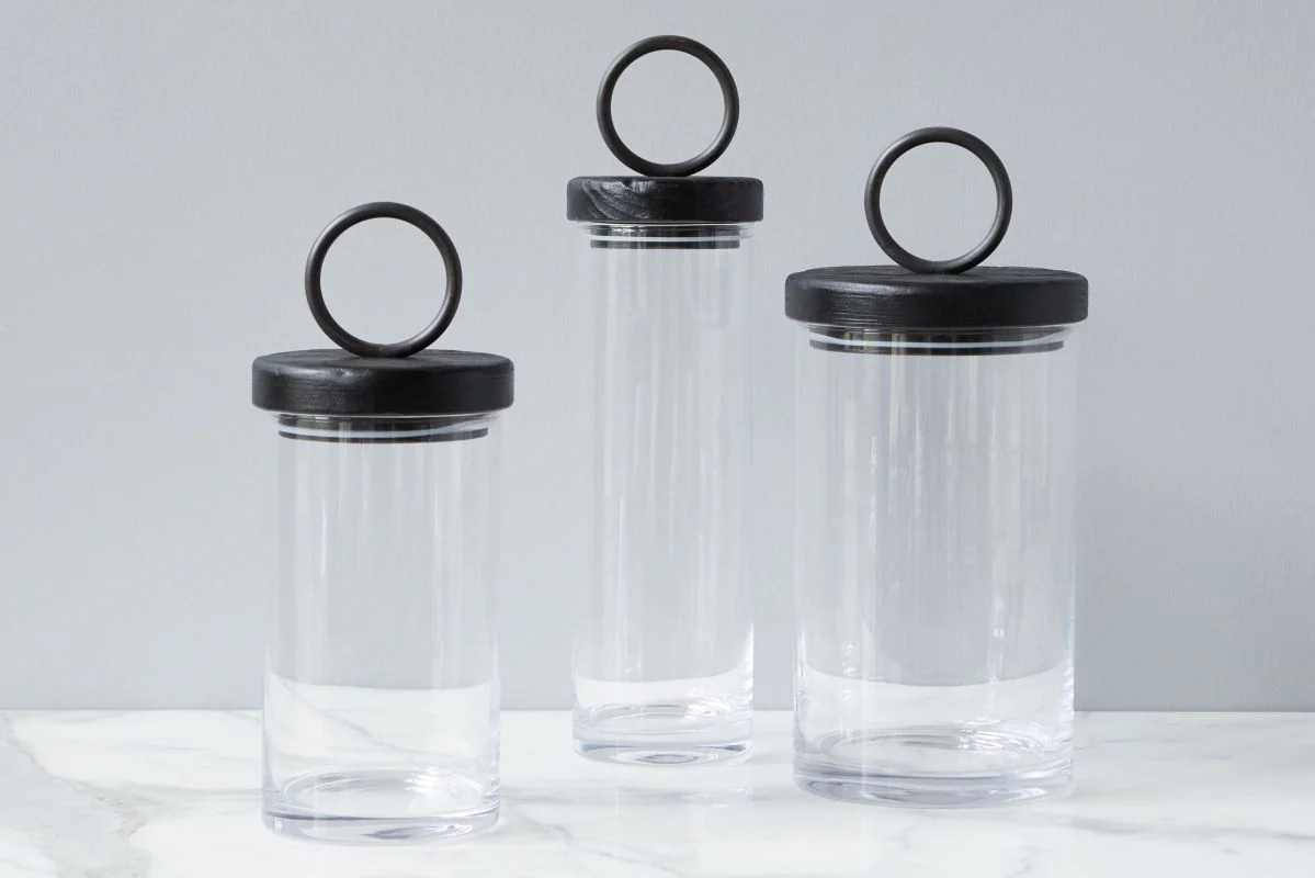 Barcelona Iron Top Canister, Small