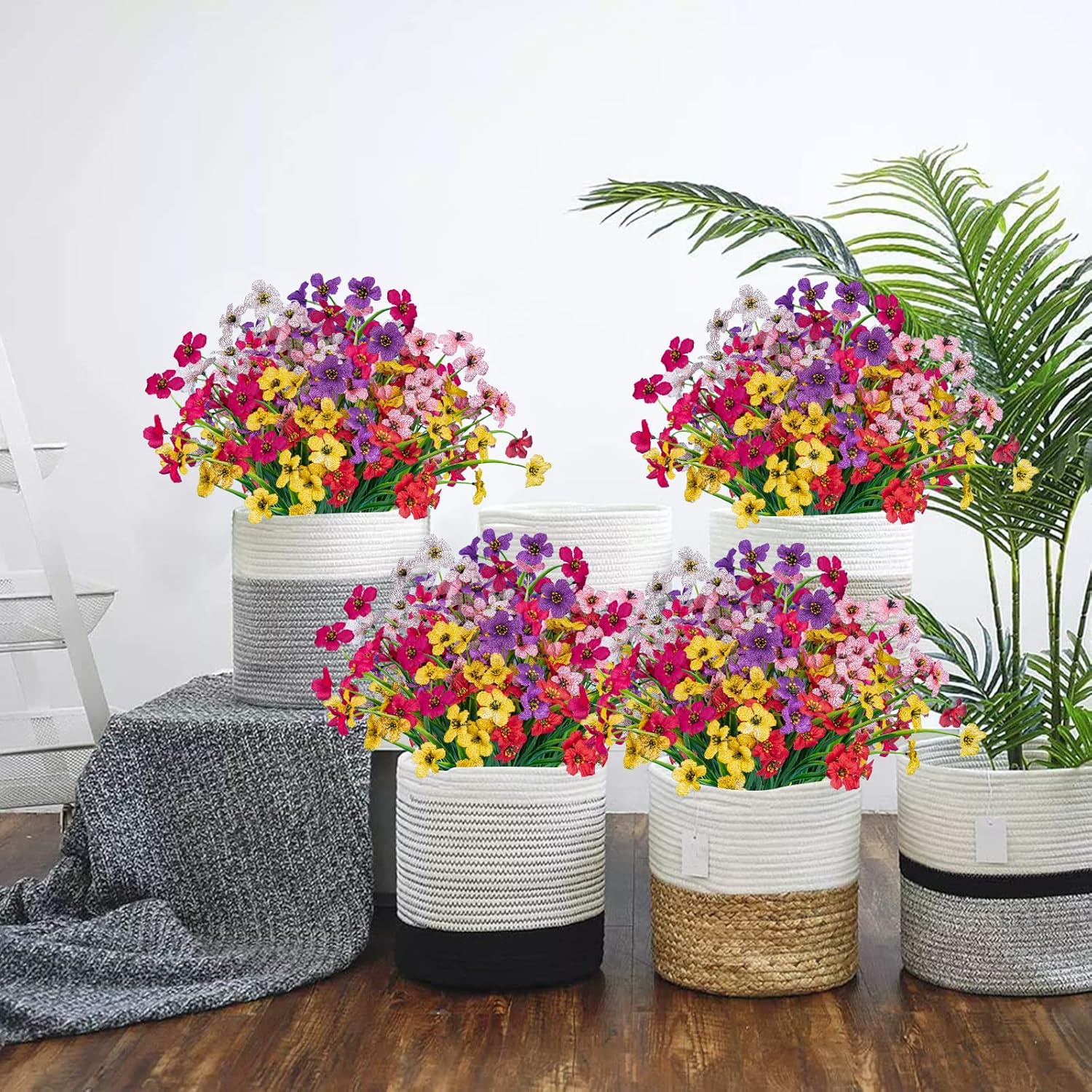 Upgraded High-grade  Material 🌱 Rainproof Lifelike Artificial Flowers With UV-Shield Coating