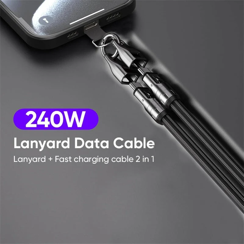 240W USB-C Lanyard Charging Cable