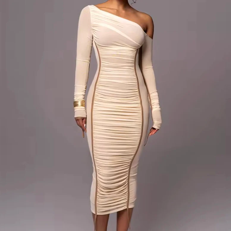 Mesh Bodycon Midi Dress