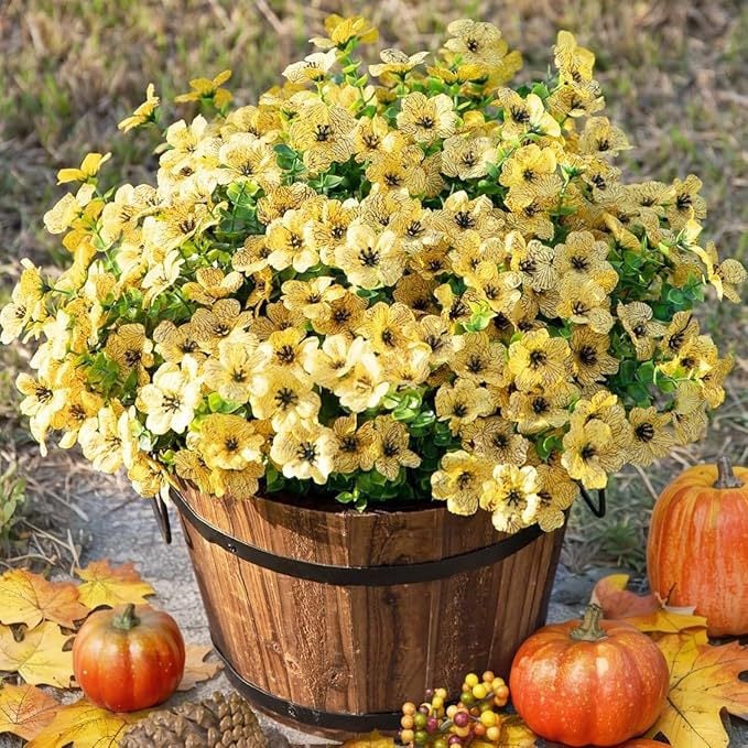 Upgraded High-grade  Material 🌱 Rainproof Lifelike Artificial Flowers With UV-Shield Coating
