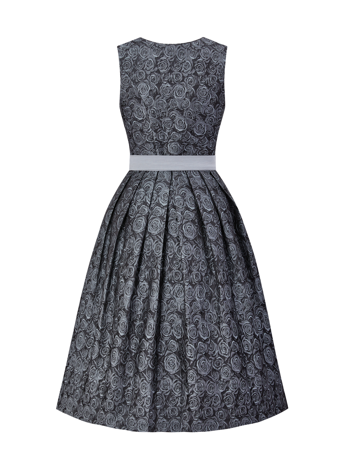 Blau Dirndl mit Gerader Ausschnitt