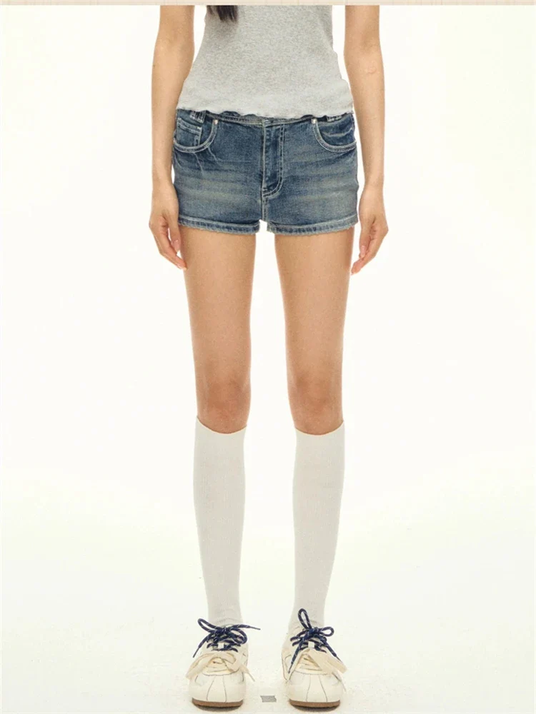 Summer Fashion Low-Waist Casual Denim Shorts for Women