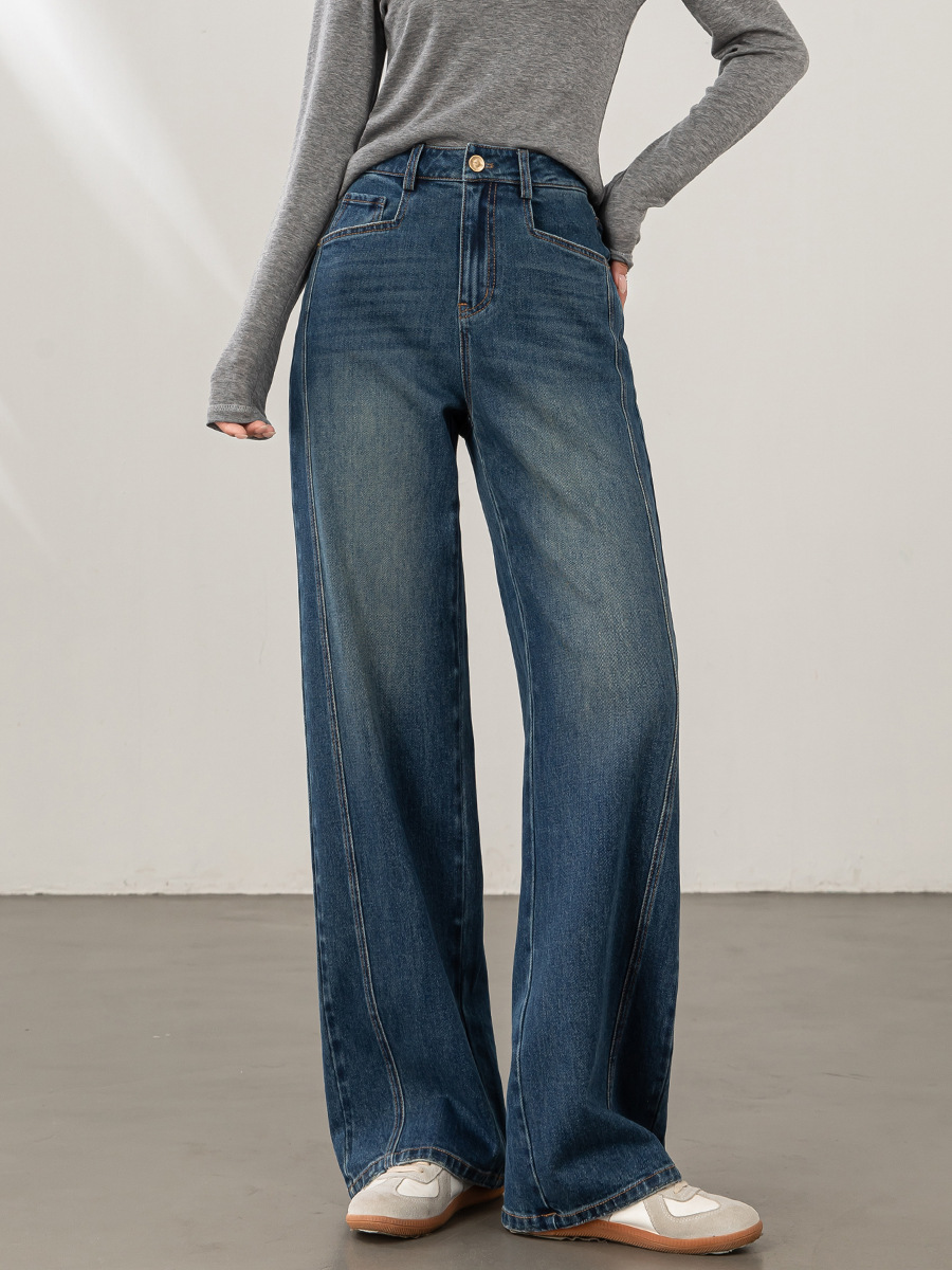 Vintage Loose Straight Wide Leg Jeans Women’s Pants