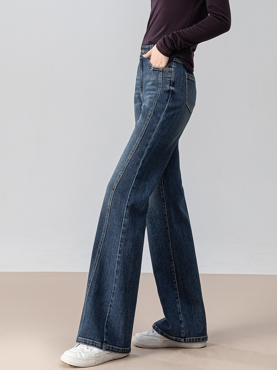 Women’s High Waist Flare Jeans Slim Fit Pants