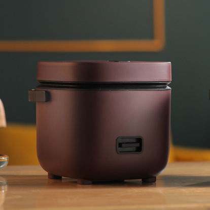 Smart electric rice cooker for one person with steaming and cooking function