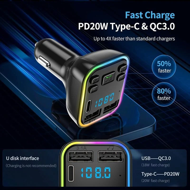 Bluetooth FM Car Adapter