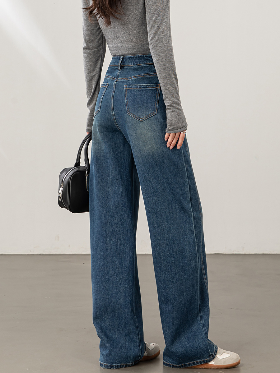 Vintage Loose Straight Wide Leg Jeans Women’s Pants