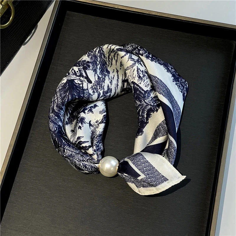 Elegant No-Tie Satin Scarf