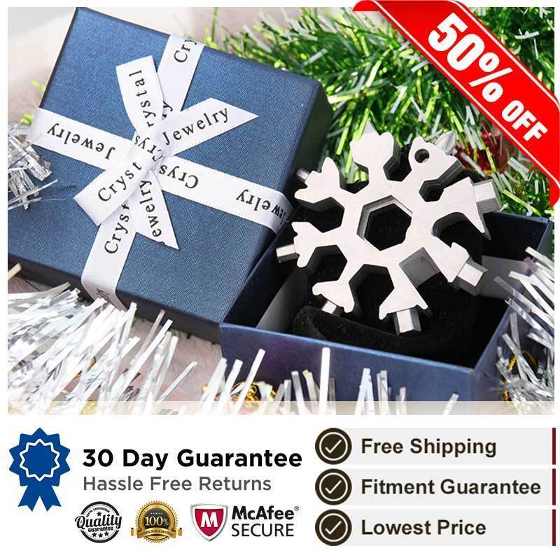 Spring Cleaning Big Sale-50% OFF18-in-1 Stainless Steel Snowflakes Multi-Tool