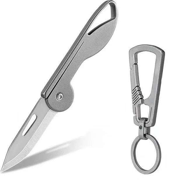 Mini Titanium Alloy Folding Pocket Knife