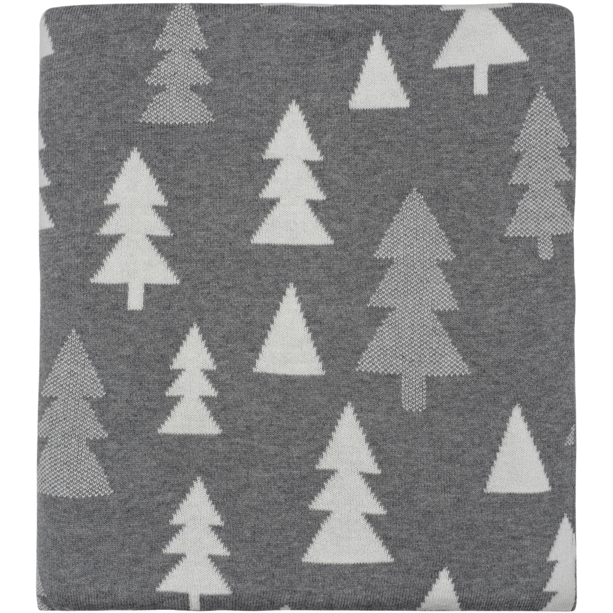 Pine Tree Knitted Throw