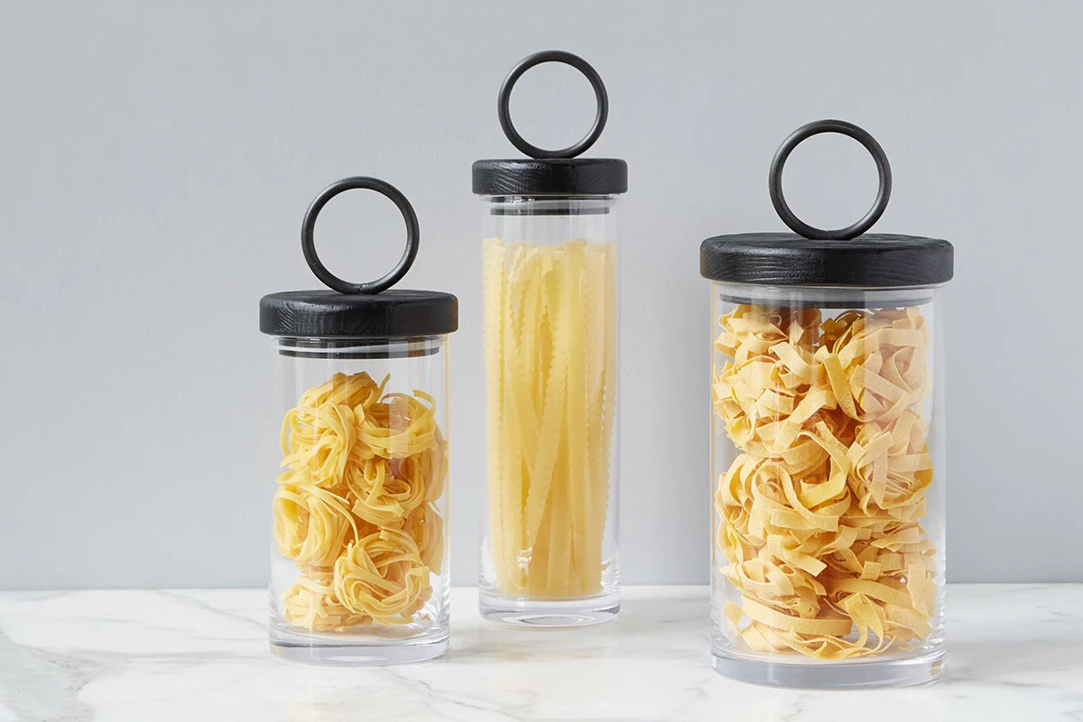 Barcelona Iron Top Canister, Medium