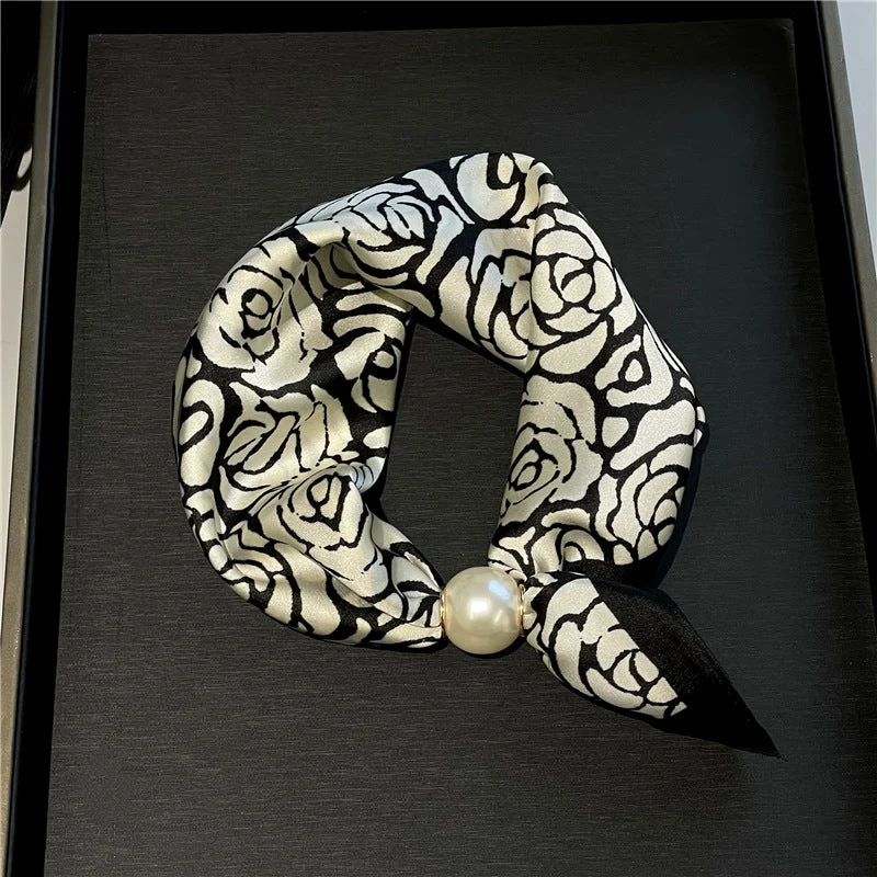 Elegant No-Tie Satin Scarf