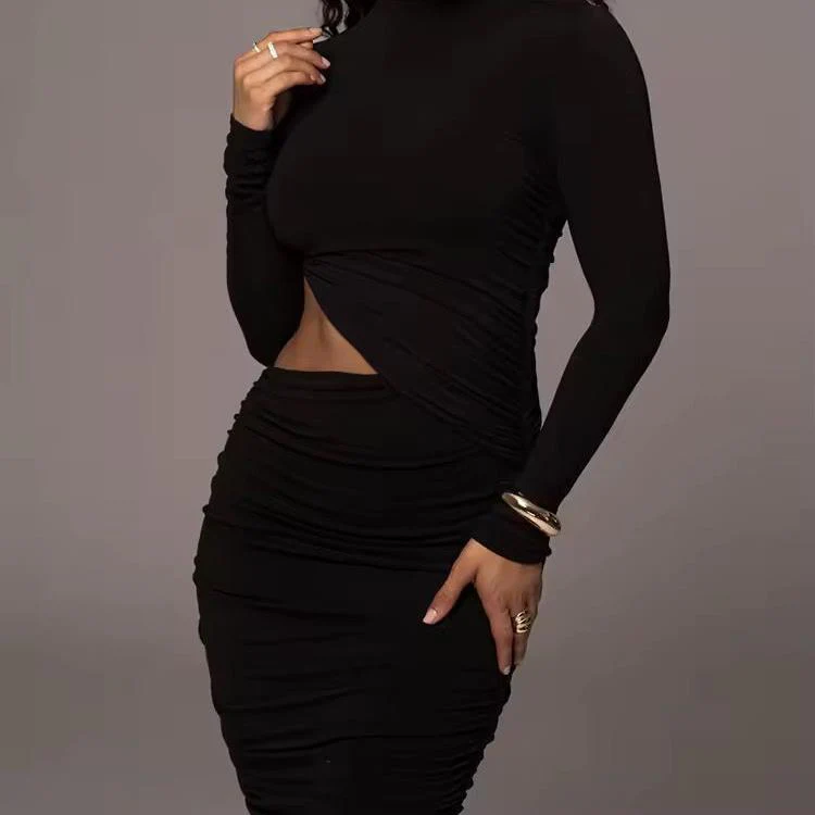 Lacey Cut Out Bodycon Midi Dress