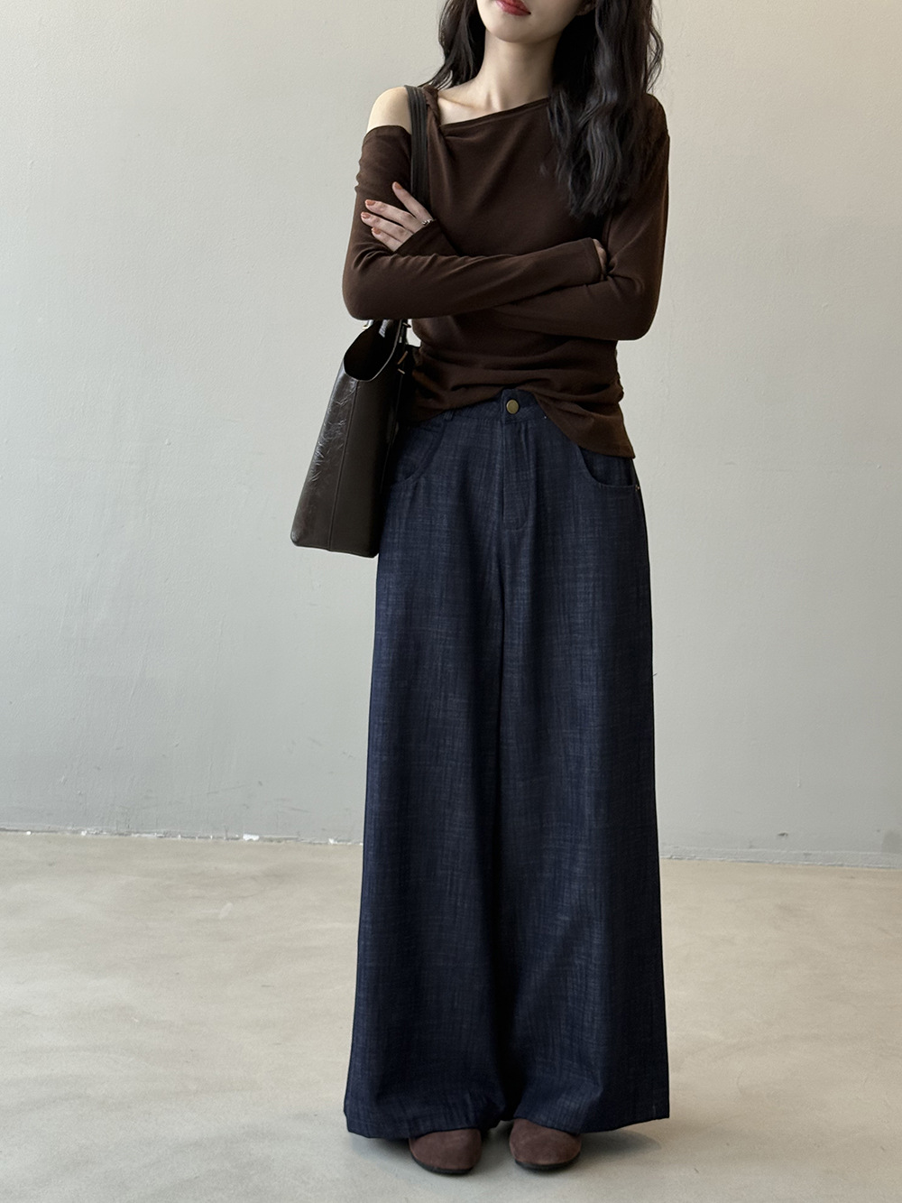 Women’s Loose High Waist Wide Leg Jeans Pants