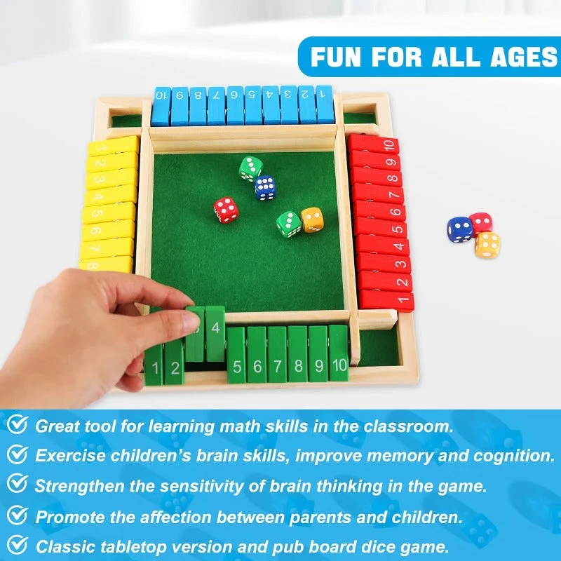 Shut the Box Game Set