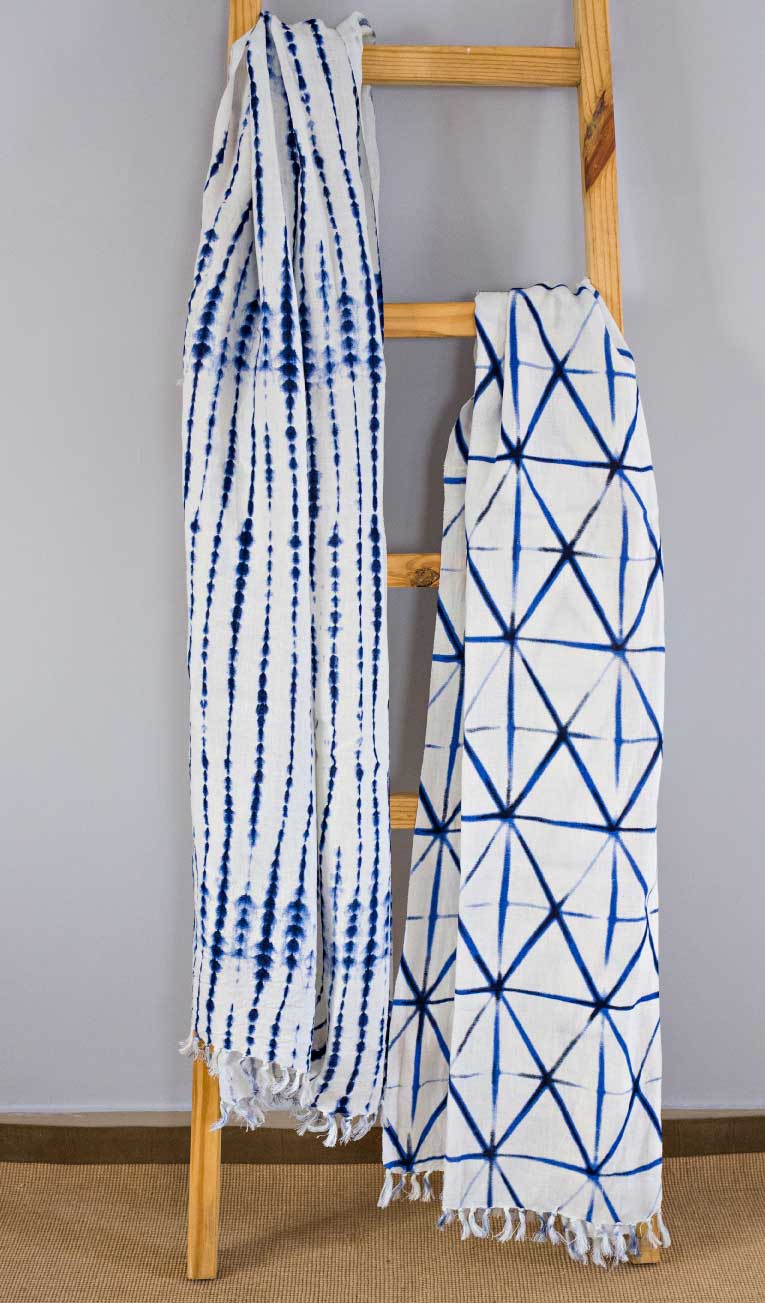 Shibori Rope Throw