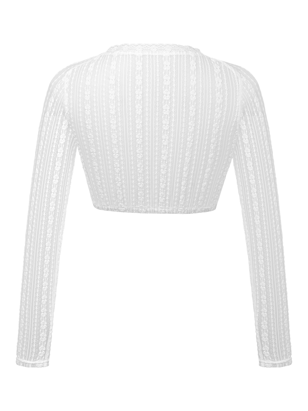 Weiß Dirndlbluse mit V-Ausschnitt