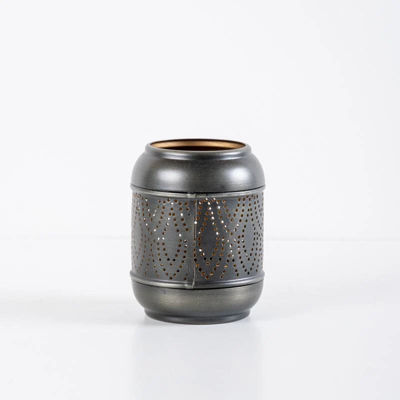 Metal Tea Light Candle Holder - Zinc/Gold Dot