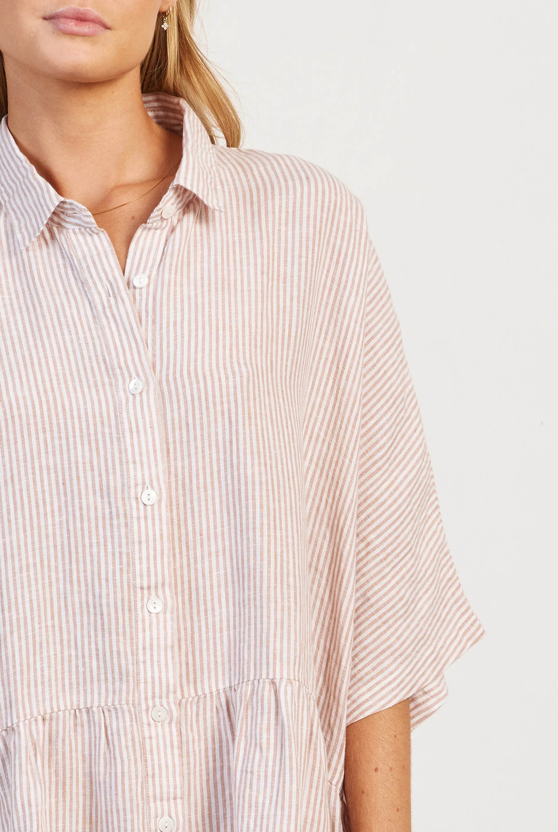 Dolly Linen Stripe Dress