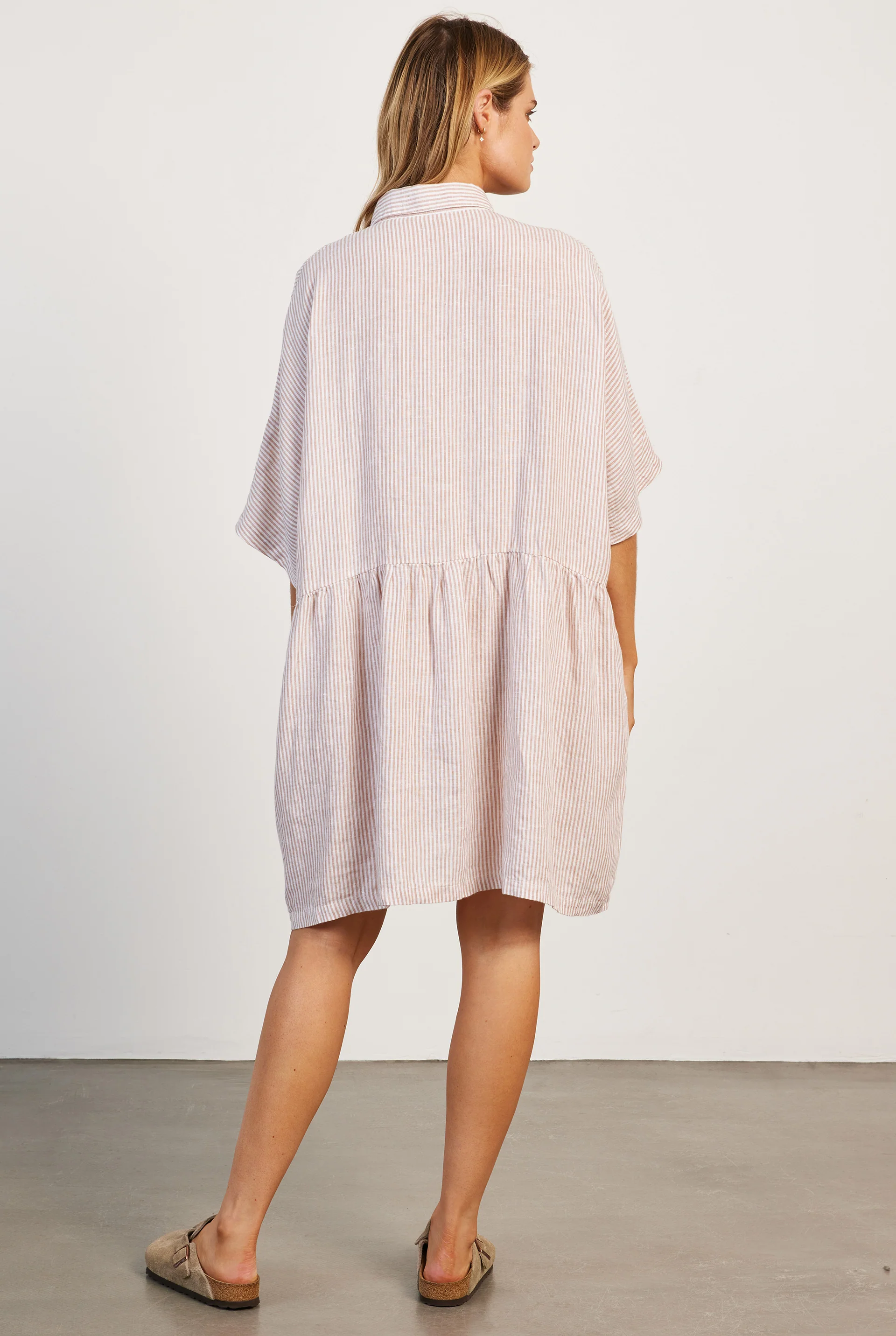 Dolly Linen Stripe Dress