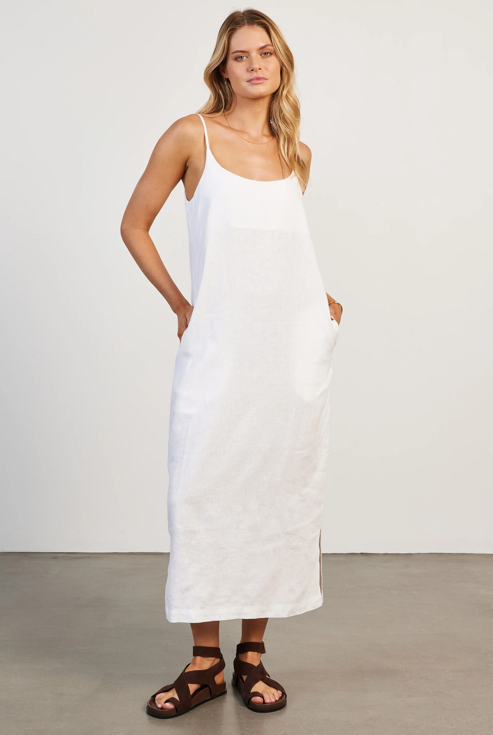 Essential Linen Slip Dress