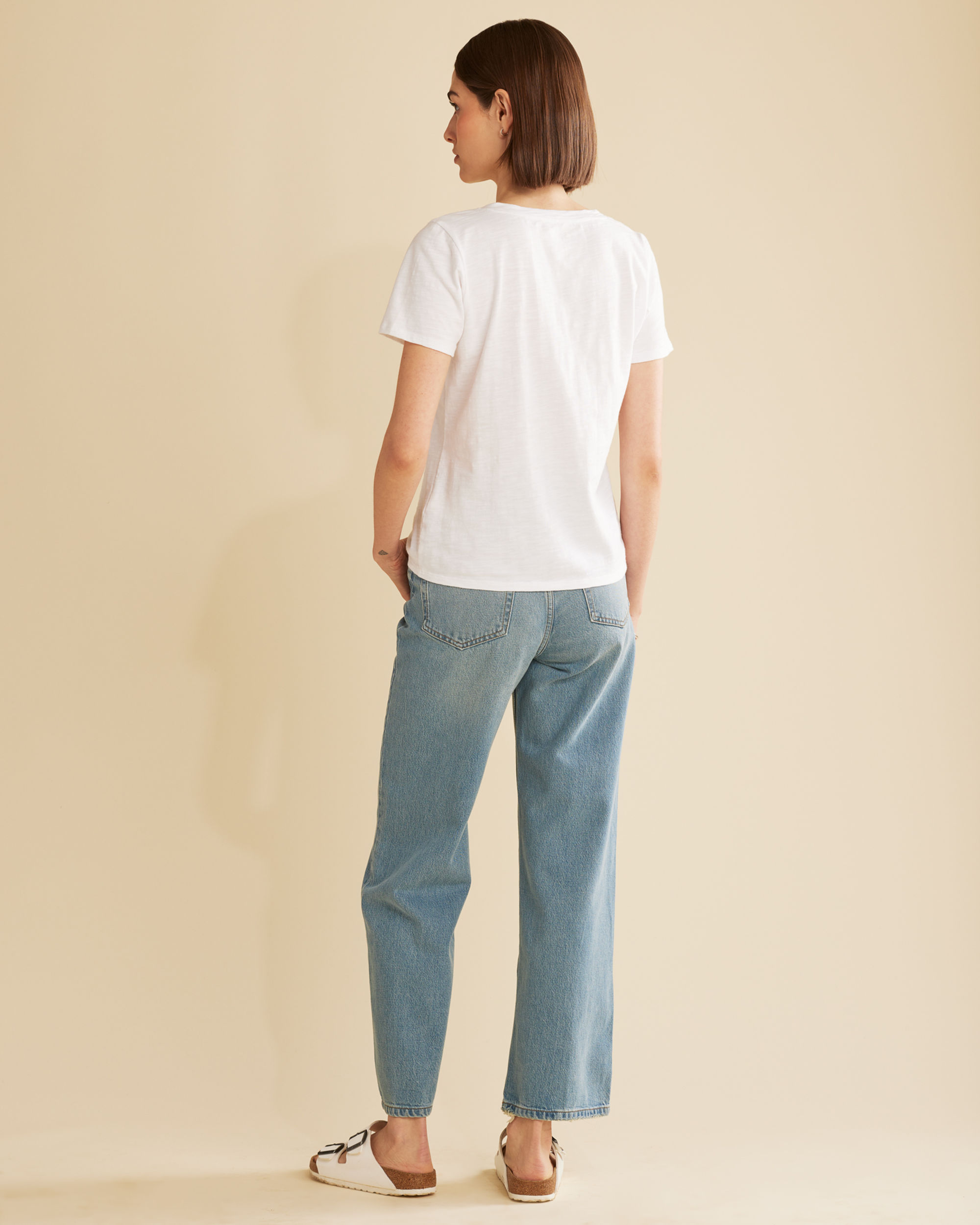 WOMEN'S SHORT-SLEEVE COTTON SLUB TEE