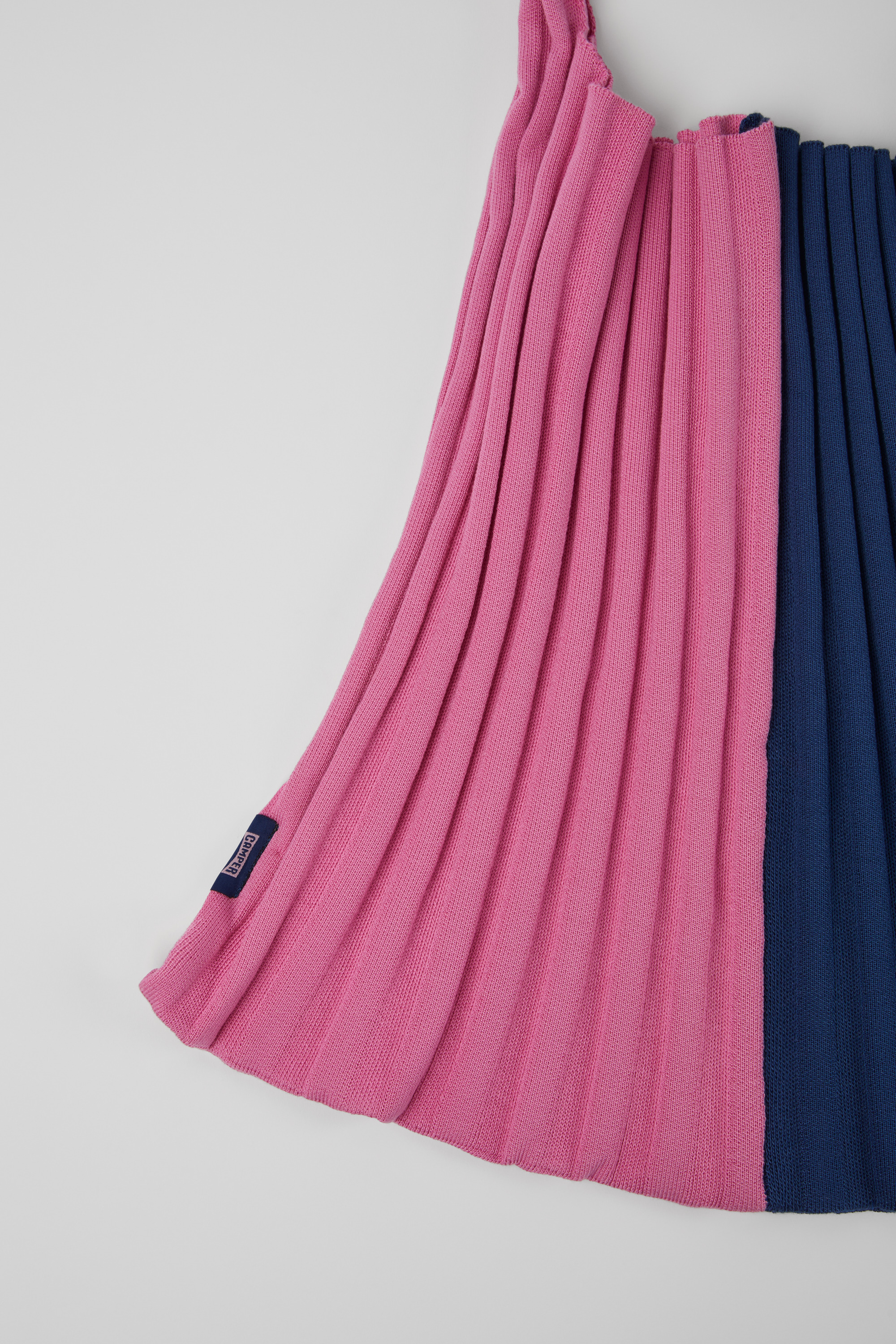 Knit TENCEL - Blue and pink TENCEL Lyocell knit bag