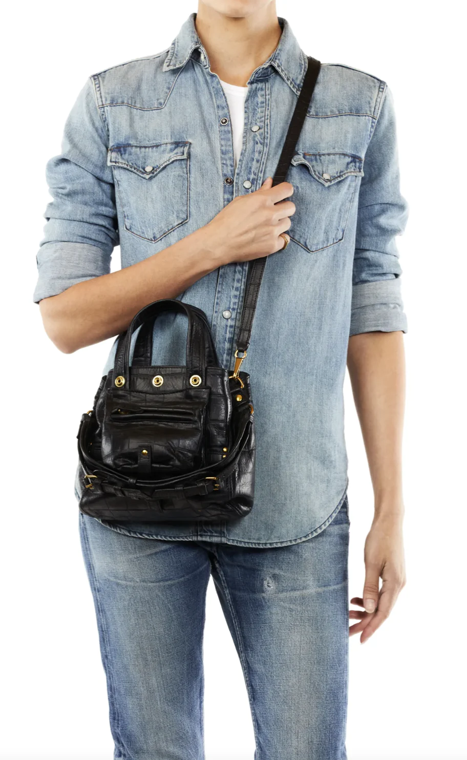 JEROME DREYFUSS - Billy Nano - Croco Noir