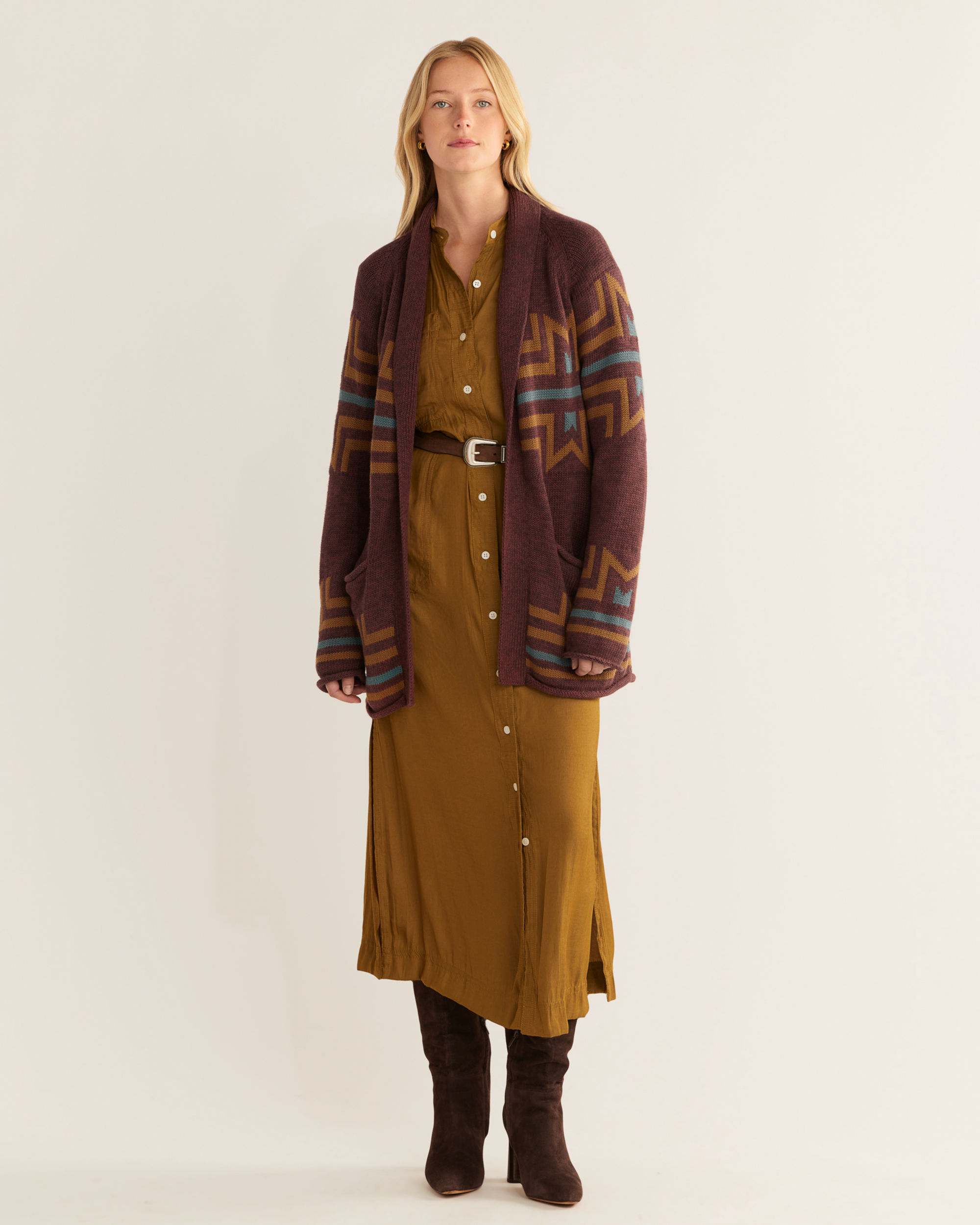 WOMEN'S ROCK POINT COTTON CARDIGAN