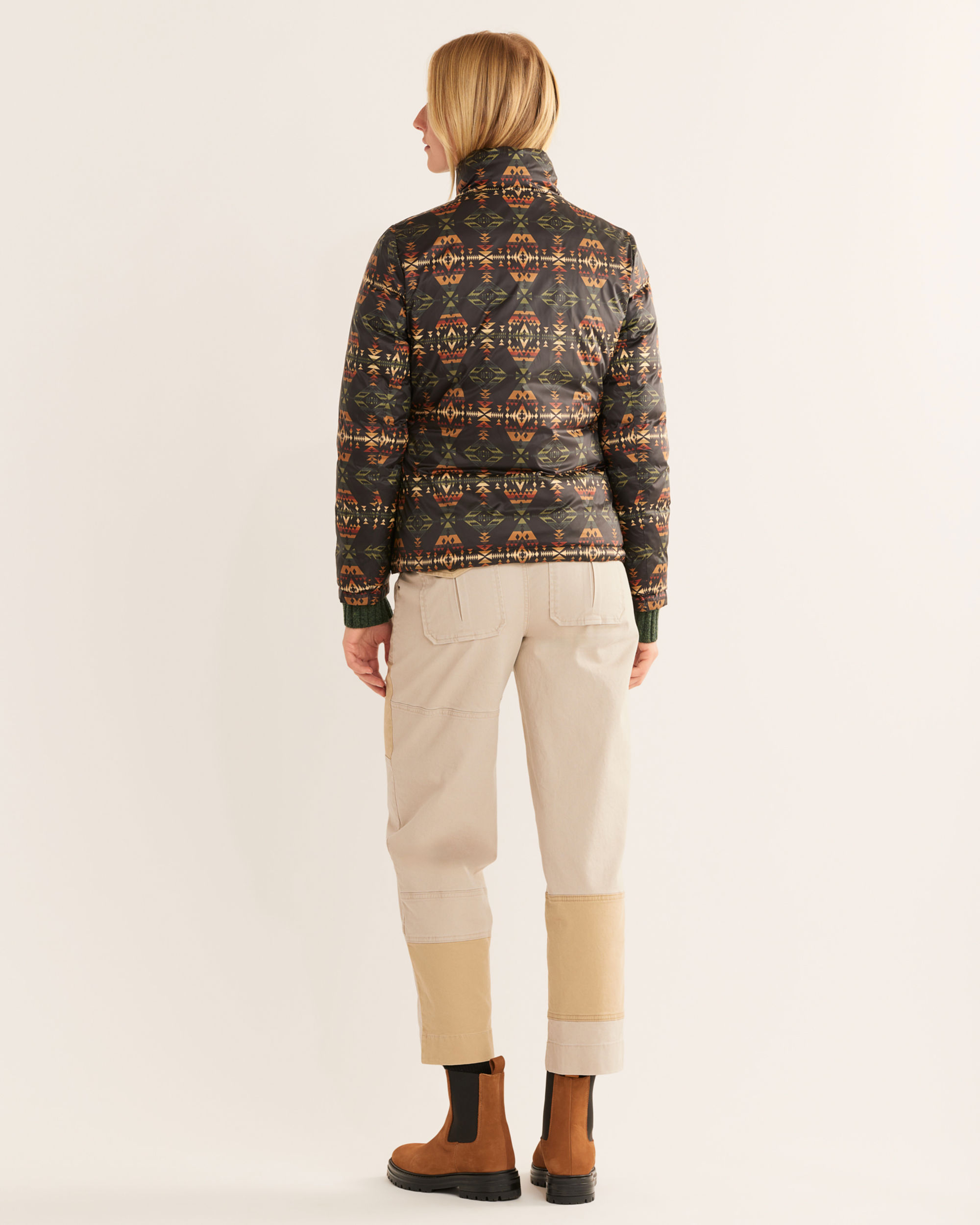 WOMEN'S PACKABLE DOWN REVERSIBLE JACKET