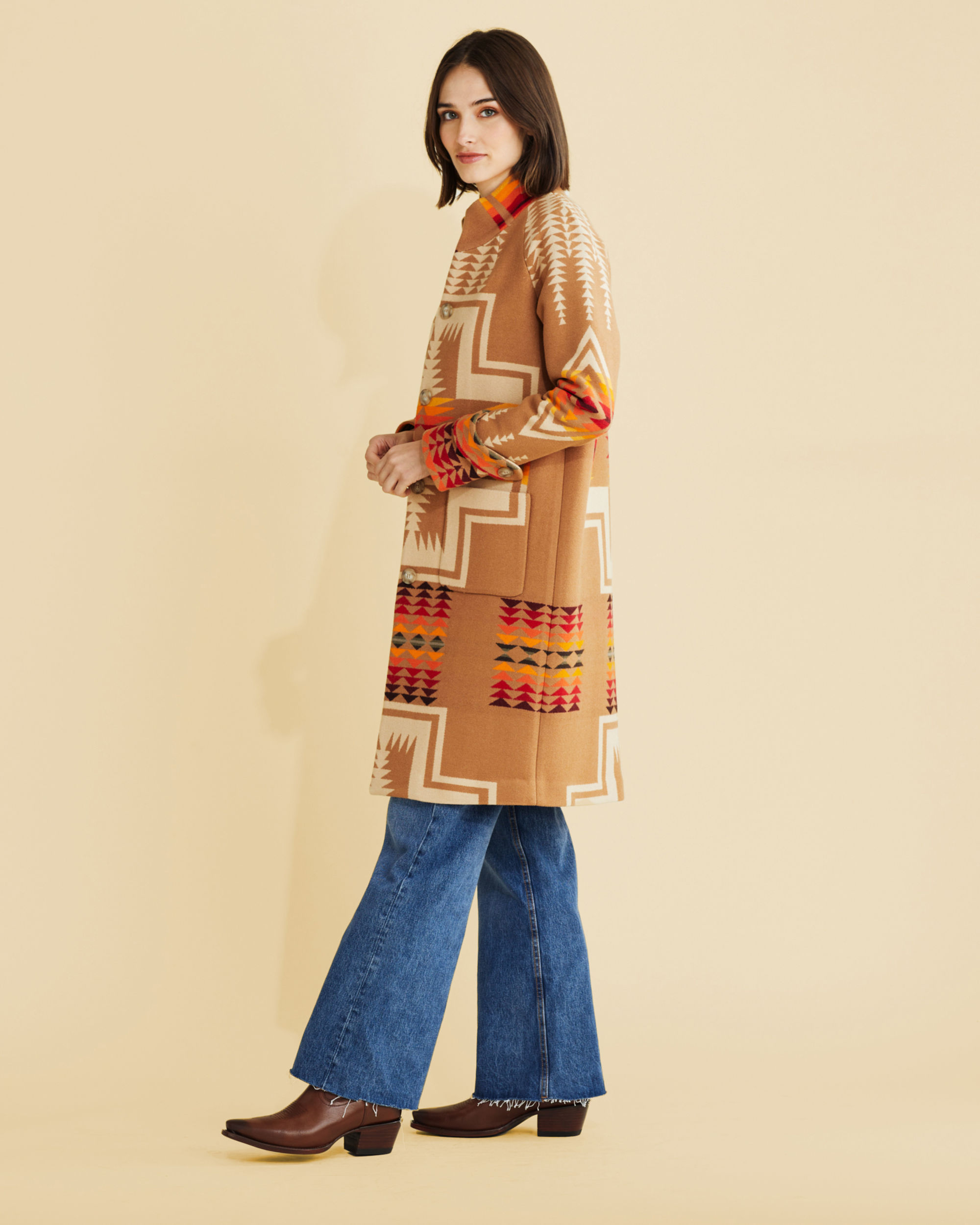 WOMEN'S HARDING ARCHIVE BLANKET COAT