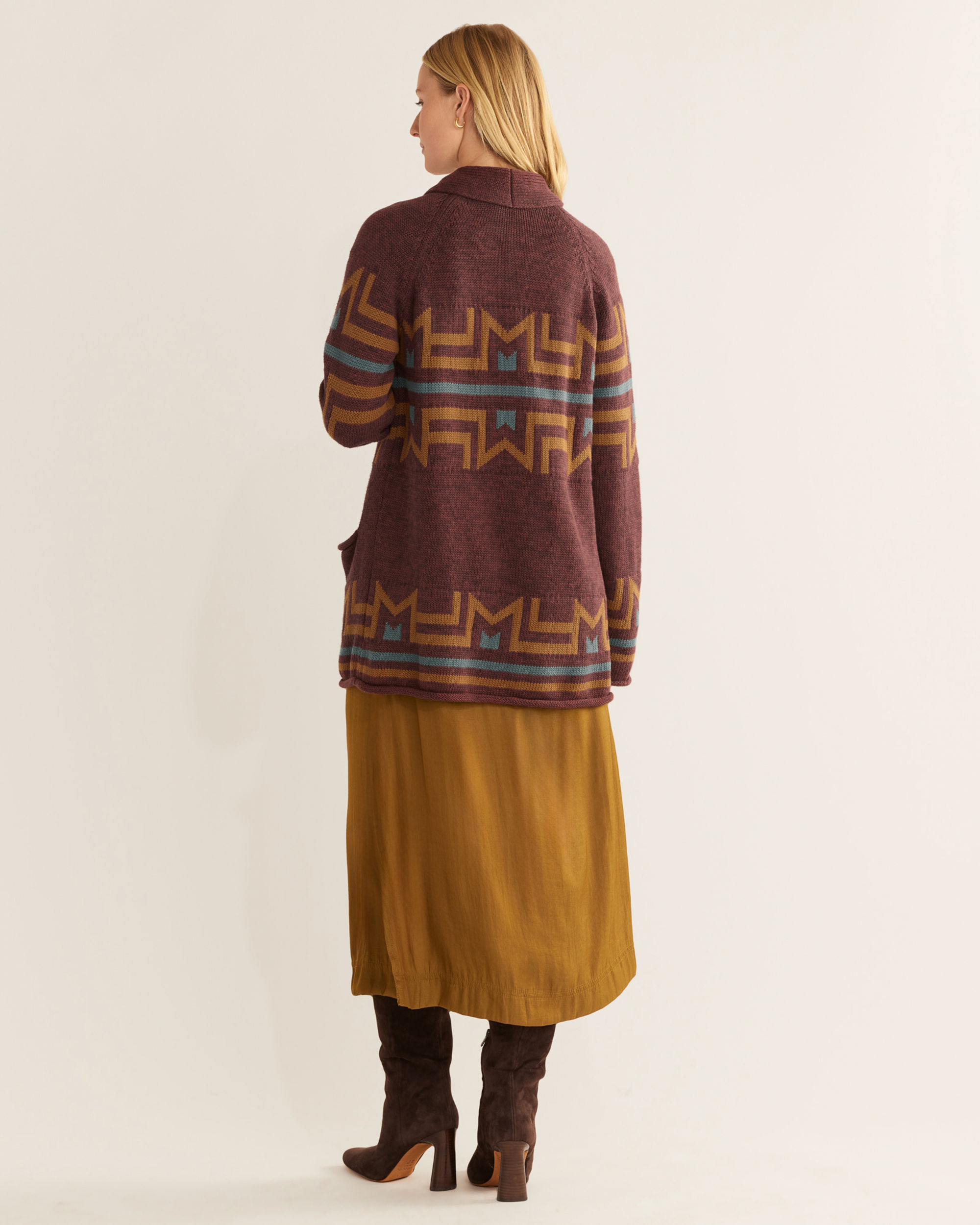 WOMEN'S ROCK POINT COTTON CARDIGAN