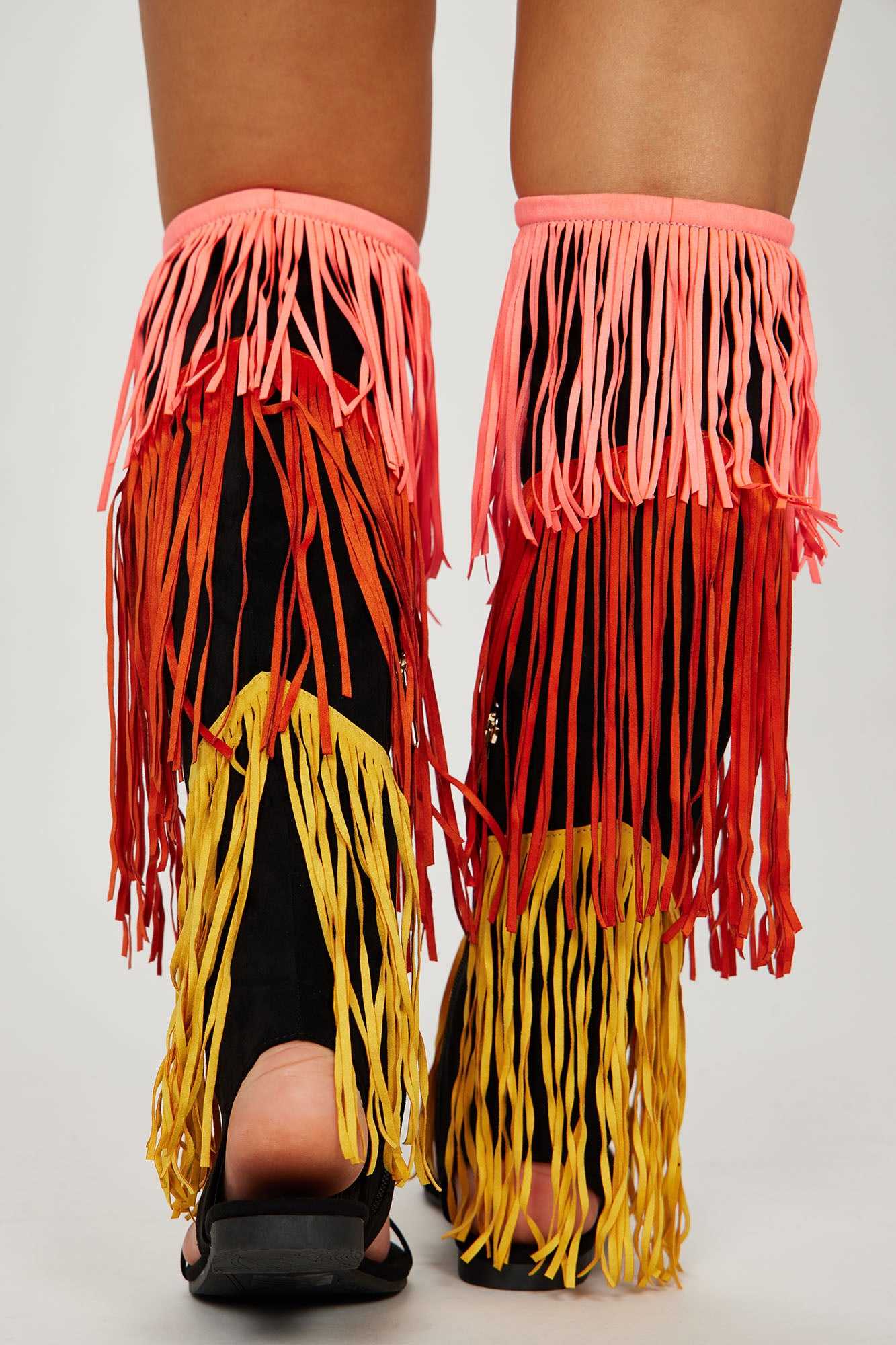 Festie Bestie Flat Sandals   Black