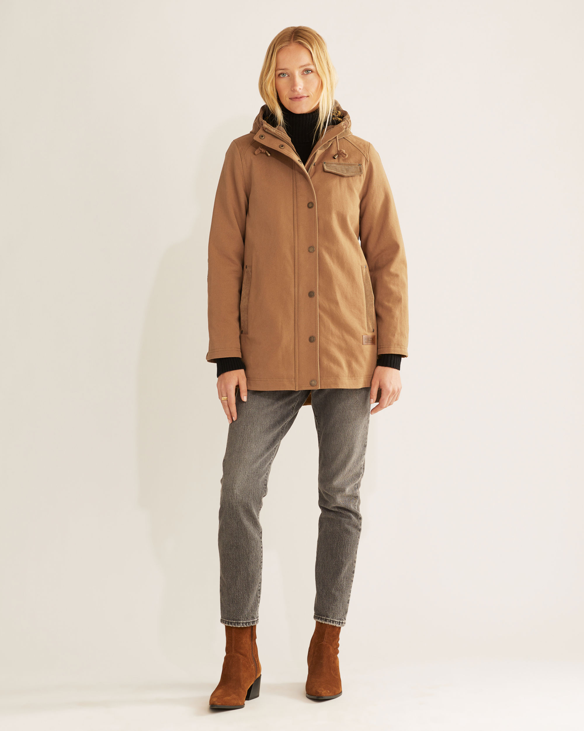 WOMEN'S MARIAS COTTON CANVAS PARKA