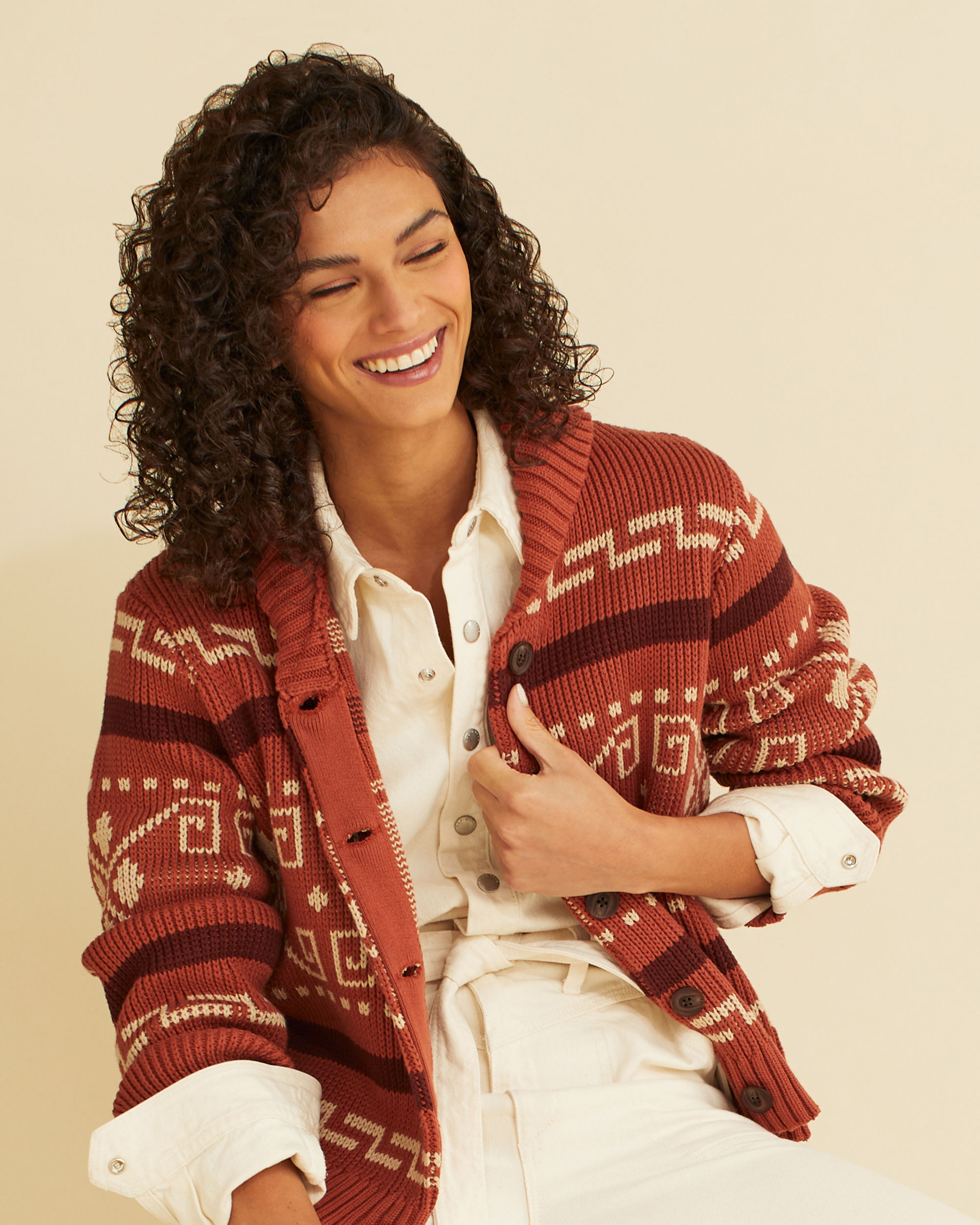 WOMEN'S WESTERLEY COTTON CARDIGAN