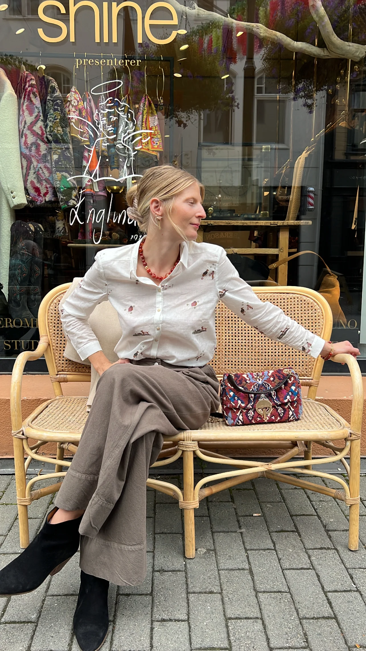 VANESSA BRUNO - Moon Bag Cotton - Multicolour